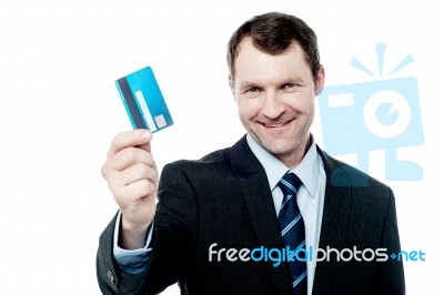 I Offer You A Cash Card! Stock Photo