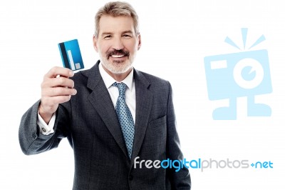 I Offer You A Credit Card! Stock Photo