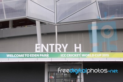 Icc Cricket World Cup 2015 Venue Eden Park Stadium Stock Photo