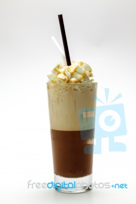 Ice Frappe Cappuccino Stock Photo