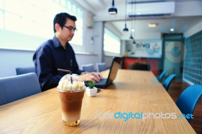 Iced Coffee Stock Photo