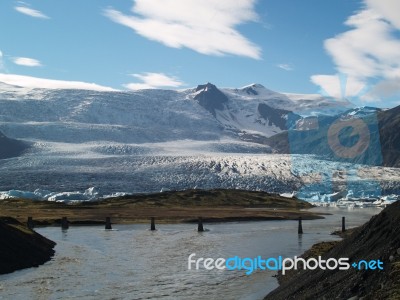Iceland: Vatnajokull Glacier Stock Photo