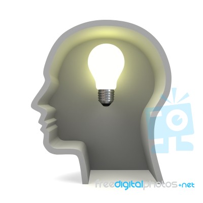 Idea Light Bulb Stock Image