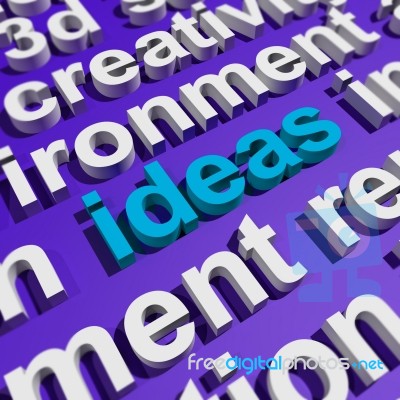 Ideas Word Stock Image