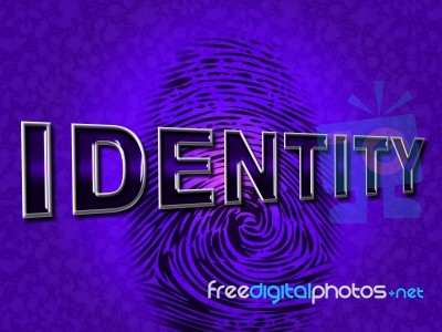 Identity Fingerprint Means Log Ins And Account Stock Image