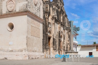Iglesia De La Merced In Granada, Nicaragua Stock Photo