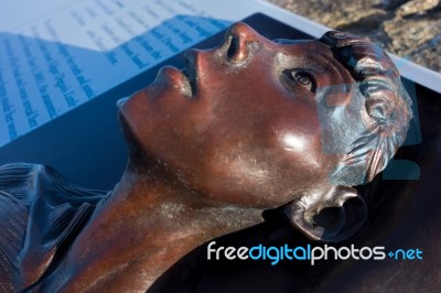 Ilfracombe, Devon/uk - October 19 : View Of Damien Hirst's Verit… Stock Photo