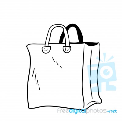 Illustration Of Bag -  Hand Drawn Stock Image