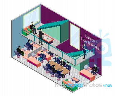 Illustration Of Info Graphic Interior  Room Concept Stock Image