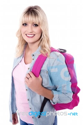 I'm Ready For My School! Stock Photo