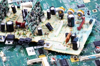 Image Of Computer Hardware & Components Stock Photo