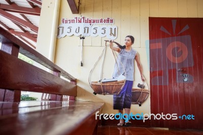 Image Of Renu (ranee Campen) From Thai Popular Series Krong Kama… Stock Photo