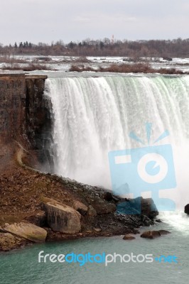 Image With The Amazing Niagara Waterfall Stock Photo