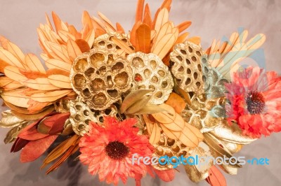 Imitation Bouquet Of Beautiful Flower Stock Photo
