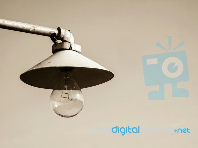 Incandescent Light Bulb Stock Photo