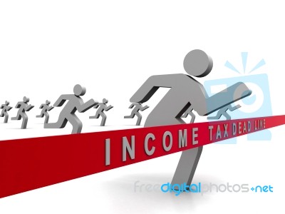 Income Tax Deadline Stock Image