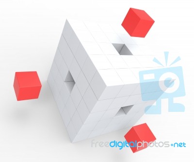 Incomplete Puzzle Shows Education Or Completion Stock Image