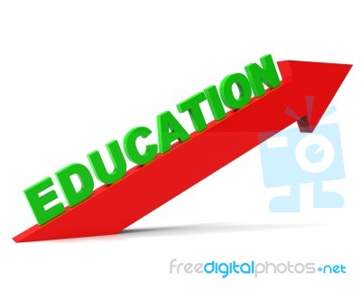 Increase Education Shows Train Studying And Success Stock Image