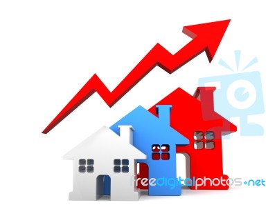 Increasing Home Sale Stock Image