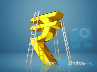 Indian Rupee Concept Stock Image