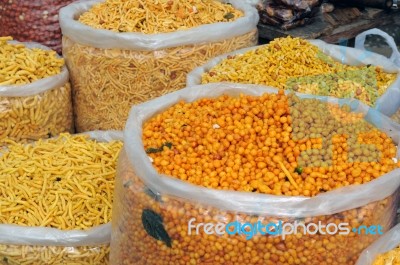 Indian Snacks Stock Photo