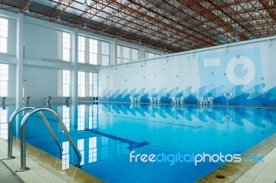 Indoor Swimming Pool Stock Photo