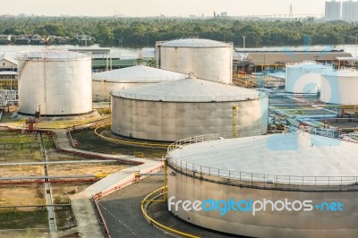 Industrial Oil In Petrochemical For Background Stock Photo
