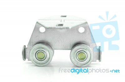 Industrial Wheel With Rotary Mounting Bracket Stock Photo