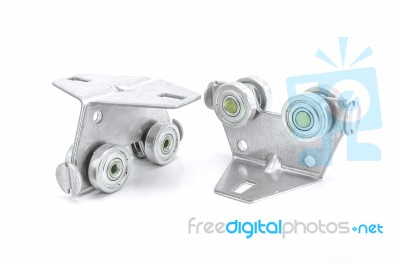 Industrial Wheel With Rotary Mounting Bracket Stock Photo