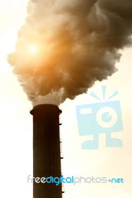 Industry And Pollution Stock Photo