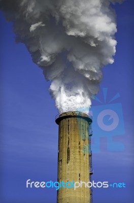Industry And Pollution Stock Photo