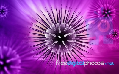 Influenza Virus Stock Image