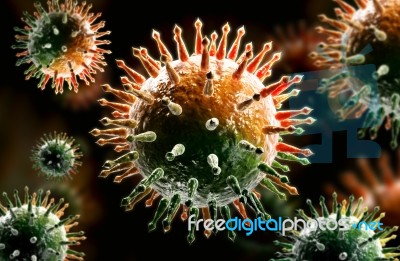 Influenza Virus Stock Image