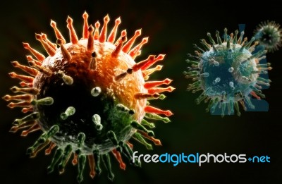 Influenza Virus Stock Image