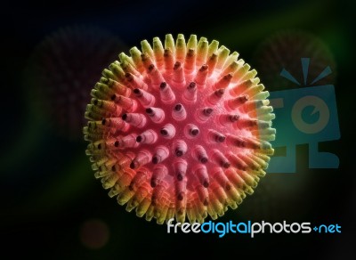 Influenza Virus Stock Image