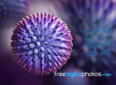 Influenza Virus Stock Image