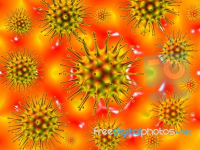 Influenza Virus Stock Image