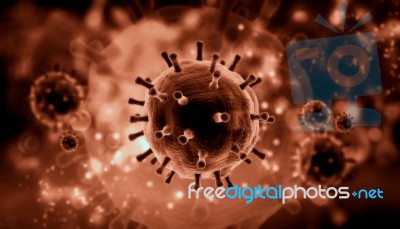  Influenza Virus H1n1 Stock Image