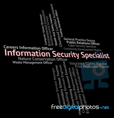 Information Security Specialist Shows Skilled Person And Special… Stock Image
