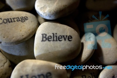 Inspirational Stones Stock Photo