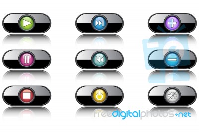 Instrument Buttons Icon Stock Image