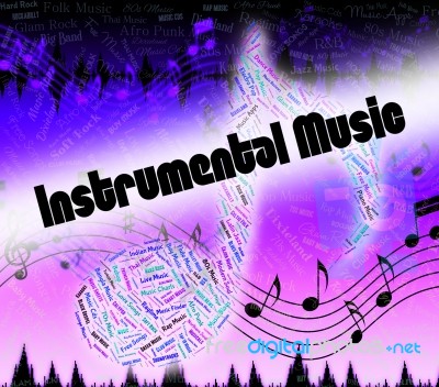 Instrumental Music Indicates Musical Composition And Harmony Stock Image
