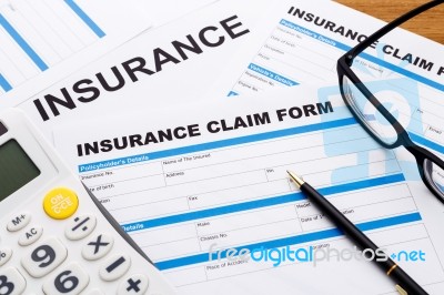 Insurance Claim Concept Stock Photo