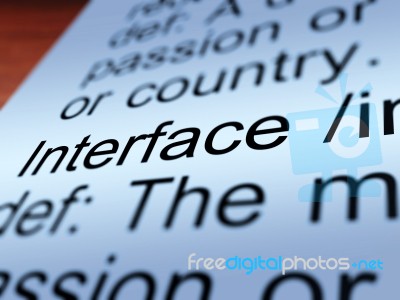 Interface Definition Stock Photo