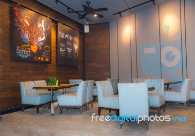 Interior Of Modern Cafe Stock Photo
