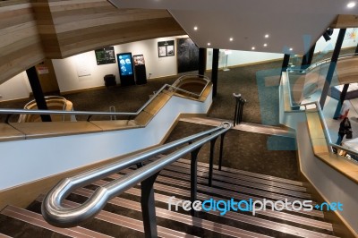 Interior Of The Millennium Centre In Cardiff Stock Photo