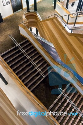 Interior Of The Millennium Centre In Cardiff Stock Photo
