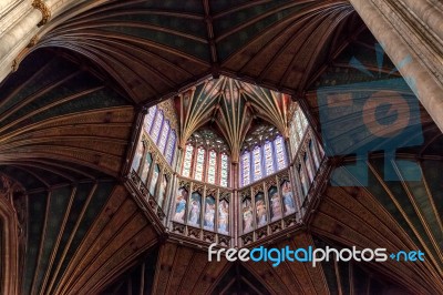 Interior View Ely Cathedral Stock Photo