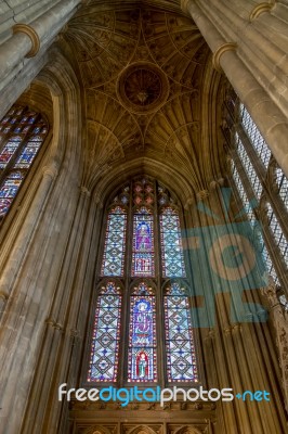 Interior View Of Canterbury Cathedral Stock Photo