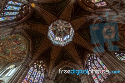 Interior View Of Ely Cathedral Stock Photo